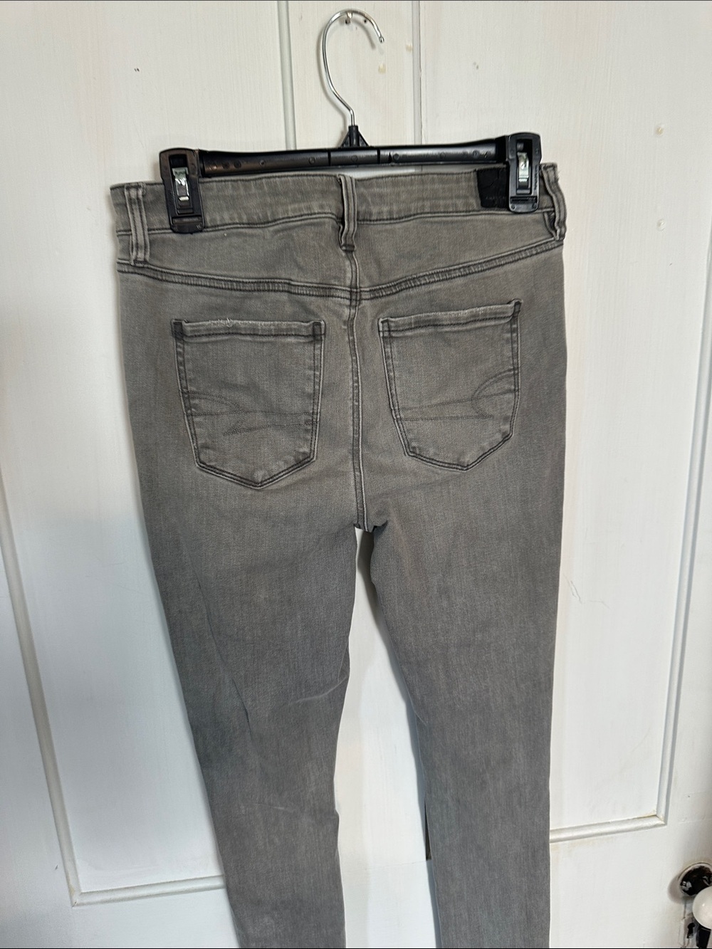 American Eagle grey hi rise Jeggings women’s size 8 - Picture 5 of 7